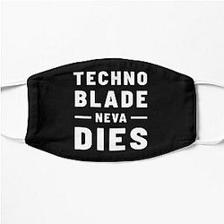 Technoblade Face Masks - Technoblade Neva Dies - Technoblade Quote Flat Mask RB0206