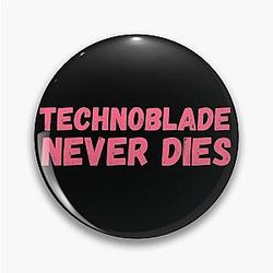 Technoblade Pins - Technoblade Never Dies Pin RB0206
