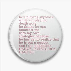 Technoblade Pins - Technoblade potato boy speech Pin RB0206