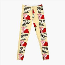 Technoblade Leggings - Technoblade quote , when god sends me to hell I want him to hesitate Leggings RB0206