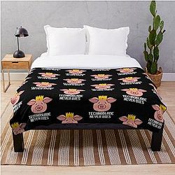 Technoblade Bedding Sets - Technoblade is savage Throw Blanket RB0206