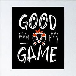 Technoblade Posters - GG Good Game Poster Decor IP1511