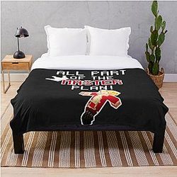 Technoblade Bedding Sets - Technoblade All Part Of the Master Plan! Throw Blanket RB0206
