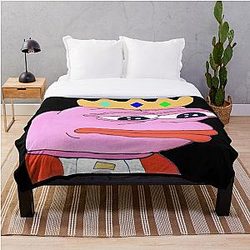 Technoblade Bedding Sets - Technoblade pepe the frog meme Throw Blanket RB0206