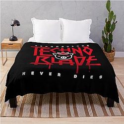 Technoblade Blankets – Technoblade Never Dies Signature Throw Blanket