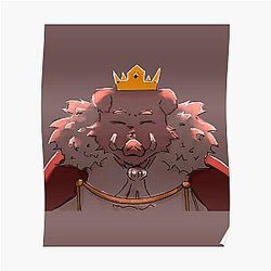 Technoblade Posters - King Pig Fan Art Poster Decor