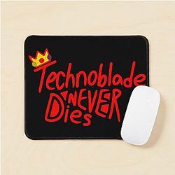 Technoblade Mouse Pads - Never Dies Printed Mouse Pad