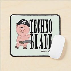 Technoblade Mouse Pads - Pig King Never Dies Art Printed Mouse Pad