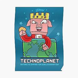Technoblade Posters - Join Antactic Empire Wall Decor Poster