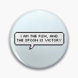 Technoblade Pins - I Am The Fish Blob Fashion Clothes Metal Button Pin
