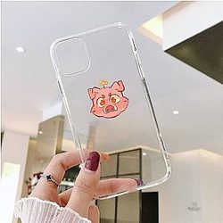 Technoblade Phone Cases - Pig Head Printing Soft Clear Phone Case