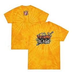 Technoblade Yellow Tie Dye Classic Casual Style T-Shirt