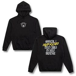 Technoblade SELF DEFENSE Printed Double Sides Pullover Hoodie