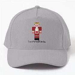 Technoblade Caps - Minecraft Skin Baseball Cap