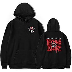 Technoblade Hoodies - Pig King 2D Printing Hooded Sweatshirt