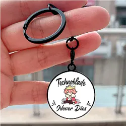 Technoblade Keychain - Never Dies Cool Key Tag Keychain