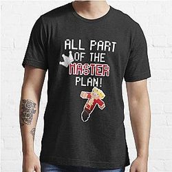 Technoblade T-Shirts - Technoblade All Part Of the Master Plan! Essential T-Shirt RB0206