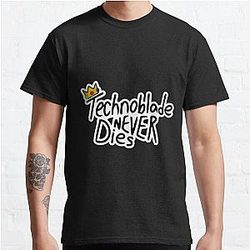 Technoblade T-Shirts - Technoblade Never Dies Classic T-Shirt RB0206