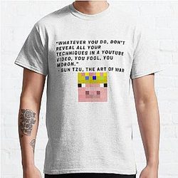 Technoblade T-Shirts - Sun Tzu Quote Classic T-Shirt RB0206