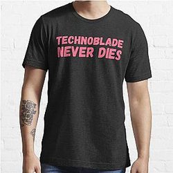 Technoblade T-Shirts - Technoblade Never Dies Essential T-Shirt RB0206