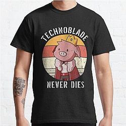 Technoblade T-Shirts - Technoblade Never Dies Classic T-Shirt