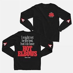 Technoblade Sweatshirts - Hot Elbows Long Sleeve Black Pullover Sweatshirt