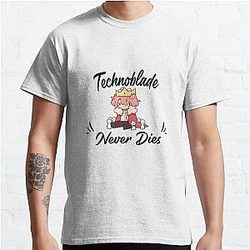 Technoblade T-Shirts - Technoblade Never Dies Classic T-Shirt RB0206