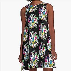 Teen Titans Go Gift For Fans teen titans go to the movies A-Line Dress