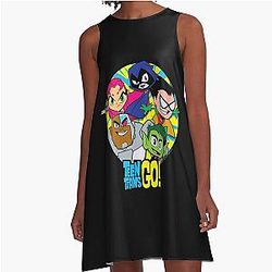 Teen Titans Go Group A-Line Dress