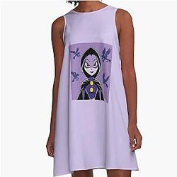 Raven Teen Titans Go A-Line Dress