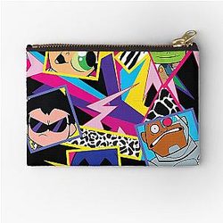 Kids DC Comics Teen Titans Go Funky Portraits Zipper Pouch