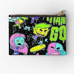 Kids DC Comics Teen Titans Go Group Shot Neon Portrait Pouch