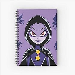Raven Teen Titans Spiral Notebook