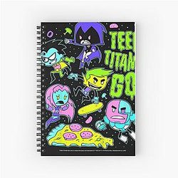 Kids DC Comics Teen Titans Group Shot Neon Notebook