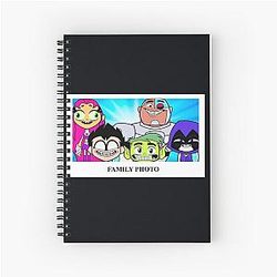 Teen Titans Go Family Photo Time Spiral Notebook