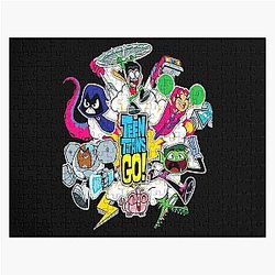 Teen Titans Go! Gift For Fans teen titans go to the movie Waffles Jigsaw Puzzle