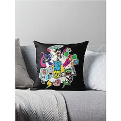 Teen Titans Go! Gift for Fans Teen Titans Go to the Movies Throw Pillow