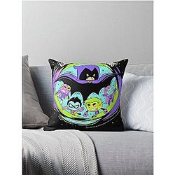 Kids DC Comics Teen Titans Raven Azarath Metrion Zinthos Throw Pillow