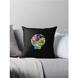 Teen Titans Group Throw Pillow