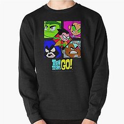 Kids DC Comics Teen Titans Go Group Shot Box Up Pullover Sweatshirt