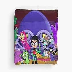 Funny Teen Titans Go gift for kids Duvet Cover