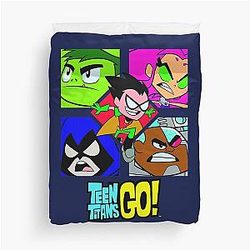 Kids DC Comics Teen Titans Go Box Up Premium Duvet Cover