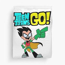 Teen Titans Go To The Movies Waffles Duvet Cover