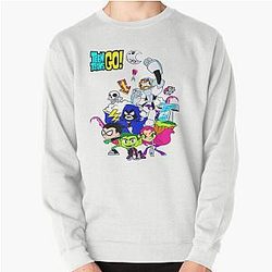Funny Teen Titans Go gift for kids and dc superhero girls Pullover Sweatshirt