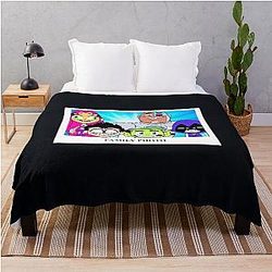 Teen Titans Go Family Photo Time Throw Blanket