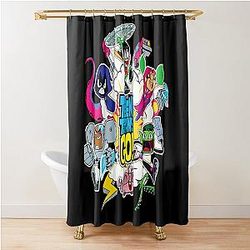 Teen Titans Go to the Movies Shower Curtain