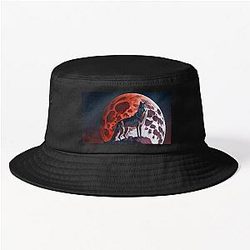 A Wolf Perched on a Grand Animal Teen Wolf Bucket Hat