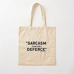 Sarcasm is my defence Teen Wolf Stiles Stilinski Cotton Tote Bag
