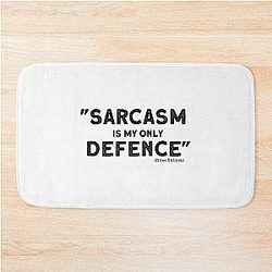 Sarcasm is My Defence Teen Wolf Stiles Stilinski Bath Mat