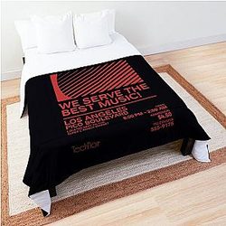80s Technoir Nightclub  from the Terminator Movie   	 Comforter